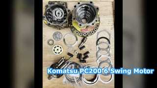 PC200-6 PC220-6 6D102 Części do koparek Zespół silnika obrotu 706-75-01170